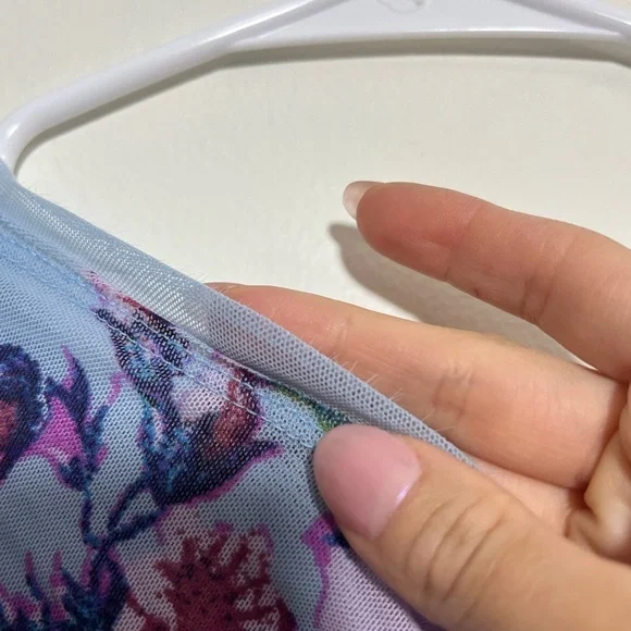 Free People Carmel Midi Dress - Blue Floral - Picture 8 of 11